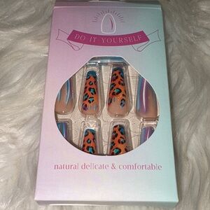 Colorful Leopard Print DIY Nail Set